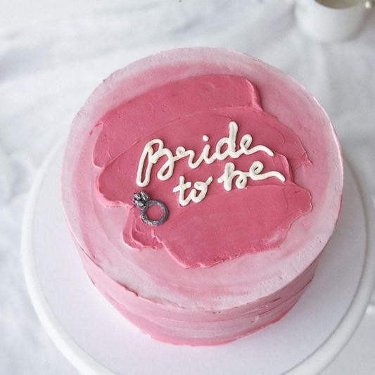 Bride To Be Cake - Hot Pink